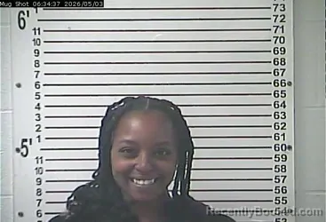 Mugshot of ASIA MARIE NEBLETT booked in Hardin County, Kentucky on May 3, 2026