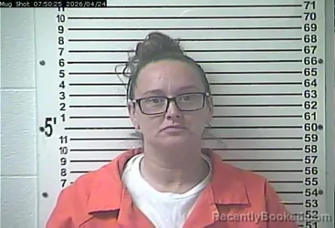 Mugshot of ALISON NICOLE SENSENIG booked in Hardin County, Kentucky on April 24, 2026