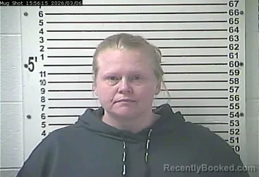 Mugshot of AMANDA LEE SIMS booked in Hardin County, Kentucky on March 6, 2026