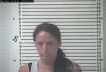 Mugshot of Angela Michelle Skaggs booked in Hardin County, Kentucky on July 29, 2026