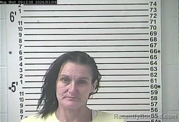 Mugshot of ANGELA MARIE WHITE booked in Hardin County, Kentucky on March 9, 2026