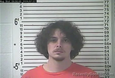 Mugshot of Braden Carr Thomas Bruner booked in Hardin County, Kentucky on July 27, 2026