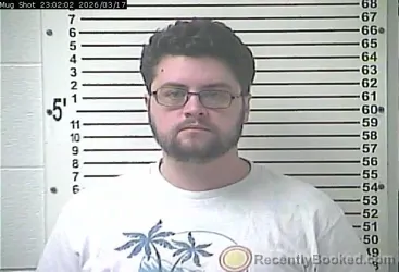 Mugshot of BRENT TYLER CONWAY booked in Hardin County, Kentucky on March 17, 2026