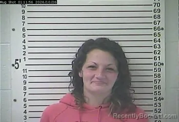 Mugshot of Brittany Ann Michelle Claunch booked in Hardin County, Kentucky on October 26, 2026