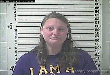 Mugshot of BREANNA MICHELLE FORD booked in Hardin County, Kentucky on May 14, 2026