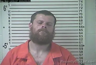 Mugshot of Brandon Wayne Lanham booked in Hardin County, Kentucky on September 8, 2026