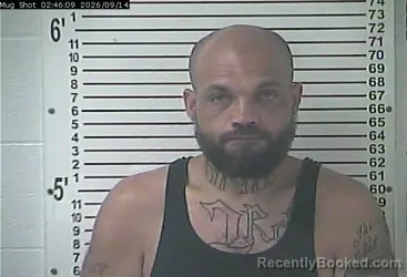 Mugshot of Brandon Dennis Polk booked in Hardin County, Kentucky on September 14, 2026
