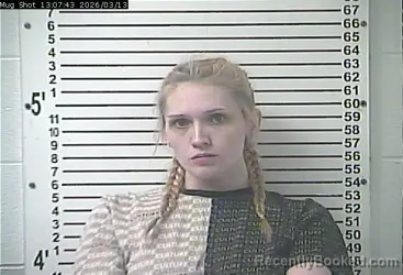 Mugshot of BROOKLYN PAIGE SHAFER booked in Hardin County, Kentucky on March 13, 2026