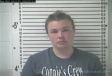 Mugshot of BRITTNEY NICOLE SHELDON booked in Hardin County, Kentucky on July 11, 2026