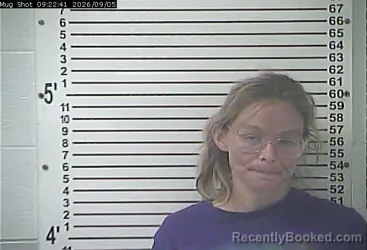 Mugshot of Calena Kay Falkner booked in Hardin County, Kentucky on September 5, 2026