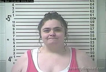 Mugshot of CANDACE RENEE HUBBARD booked in Hardin County, Kentucky on July 2, 2026