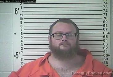 Mugshot of Christopher Odell Hodge booked in Hardin County, Kentucky on August 5, 2026
