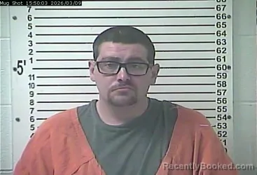 Mugshot of COREY WALTER HUGHES booked in Hardin County, Kentucky on March 9, 2026