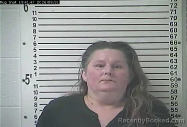 Mugshot of Chrissy Ann Newton booked in Hardin County, Kentucky on August 31, 2026