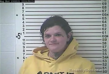 Mugshot of Clarissa Celeste Padgett booked in Hardin County, Kentucky on August 24, 2026