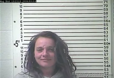 Mugshot of CHELSEA RENE SHEFFIELD booked in Hardin County, Kentucky on March 18, 2026