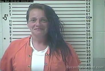 Mugshot of CHELSEA RENE SHEFFIELD booked in Hardin County, Kentucky on July 9, 2026