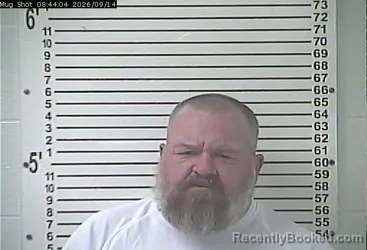 Mugshot of Christopher Wayne Tuttle booked in Hardin County, Kentucky on September 14, 2026