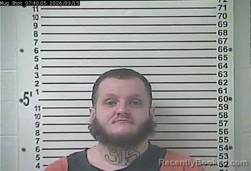Mugshot of Cody Dantine Wills booked in Hardin County, Kentucky on September 15, 2026