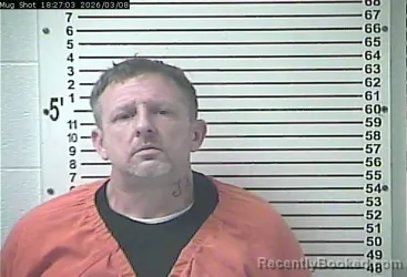 Mugshot of DARRELL WAYNE ADAMS booked in Hardin County, Kentucky on March 8, 2026