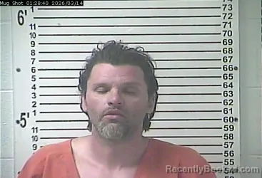 Mugshot of DAWSON FLOYD BLEVINS booked in Hardin County, Kentucky on March 14, 2026