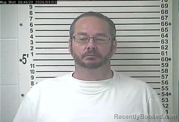 Mugshot of David Patrick Coomes booked in Hardin County, Kentucky on September 3, 2026