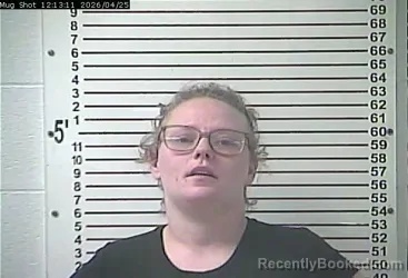 Mugshot of DESTINY RAE HOLMAN booked in Hardin County, Kentucky on April 25, 2026