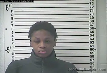 Mugshot of DAYNELL JEAUSESSE MALONE booked in Hardin County, Kentucky on March 9, 2026