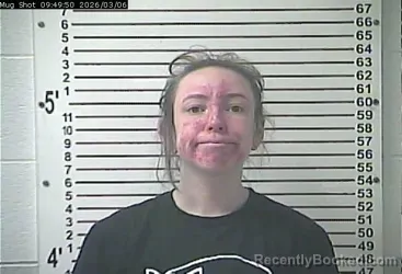 Mugshot of DAKOTA HALEY MOLLETT booked in Hardin County, Kentucky on March 6, 2026