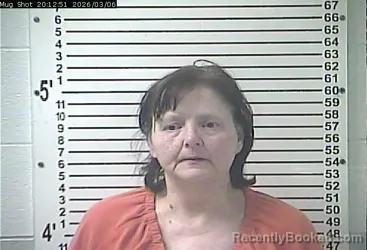 Mugshot of DONNA SUE MATTINGLY booked in Hardin County, Kentucky on March 6, 2026