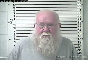 Mugshot of DAVID WAYNE MEEK booked in Hardin County, Kentucky on March 6, 2026