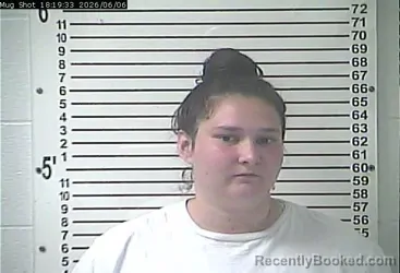 Mugshot of DANIELLE RAE ROGERS booked in Hardin County, Kentucky on June 6, 2026