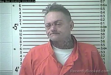 Mugshot of DAVID WAYNE STACEY booked in Hardin County, Kentucky on May 24, 2026