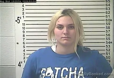 Mugshot of ERIN JOYCE HORNBACK booked in Hardin County, Kentucky on March 20, 2026