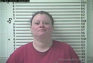 Mugshot of ERICA ANN LUCAS booked in Hardin County, Kentucky on July 6, 2026