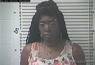 Mugshot of Genise Margo Russell booked in Hardin County, Kentucky on August 23, 2026
