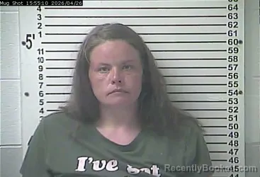 Mugshot of GEORGIA R WARNER booked in Hardin County, Kentucky on April 26, 2026