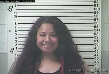 Mugshot of HANNAH JENNIFER ALOJADO booked in Hardin County, Kentucky on May 17, 2026