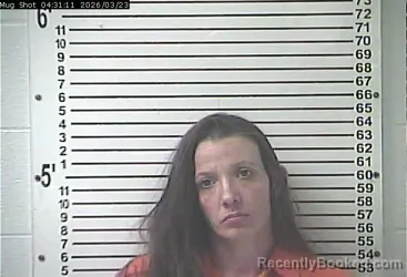 Mugshot of HEATHER LYNNE HENDERSON booked in Hardin County, Kentucky on March 23, 2026