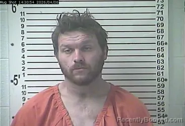 Mugshot of HARLEY JAMES THOMPSON booked in Hardin County, Kentucky on April 6, 2026