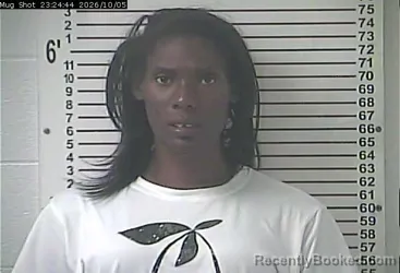 Mugshot of India Ni'chole Bates booked in Hardin County, Kentucky on October 5, 2026