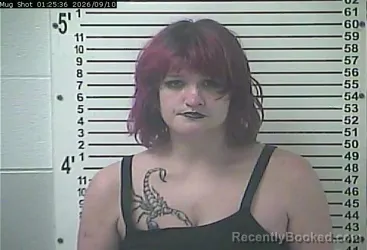 Mugshot of Isabella Marie Yarbrough booked in Hardin County, Kentucky on September 10, 2026