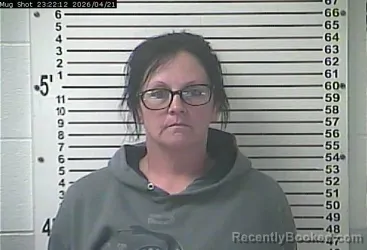 Mugshot of JENNIFER LEE ALLEN booked in Hardin County, Kentucky on April 22, 2026