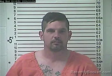 Mugshot of Justin Kendall Butler booked in Hardin County, Kentucky on October 26, 2026