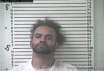 Mugshot of JARED SETH DAMRON booked in Hardin County, Kentucky on May 3, 2026