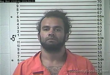 Mugshot of JARED SETH DAMRON booked in Hardin County, Kentucky on June 21, 2026