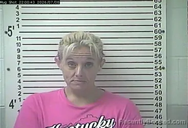 Mugshot of JESSICA SANTANA DUREN booked in Hardin County, Kentucky on July 8, 2026