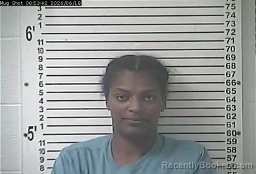 Mugshot of JAMESHA RENEE HICKMAN booked in Hardin County, Kentucky on June 18, 2026