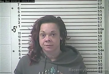 Mugshot of JESSICA ANNE MOORE booked in Hardin County, Kentucky on March 8, 2026