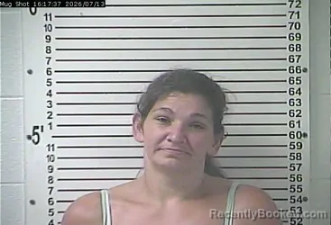 Mugshot of JESSICA ADRIENNE ROBERTS booked in Hardin County, Kentucky on July 13, 2026